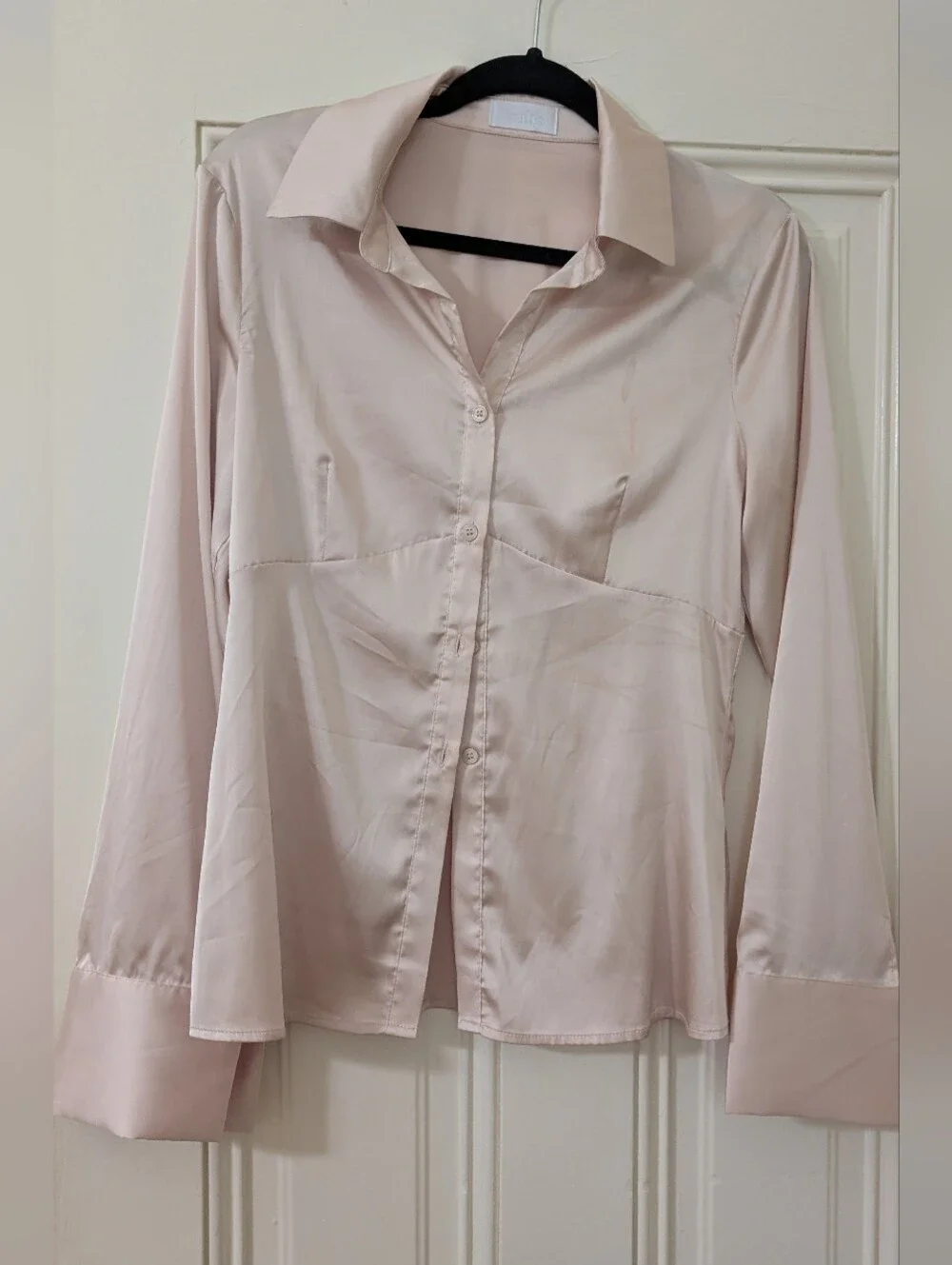 Set: Isalis Light Blush Satin Matching Set (As-is)